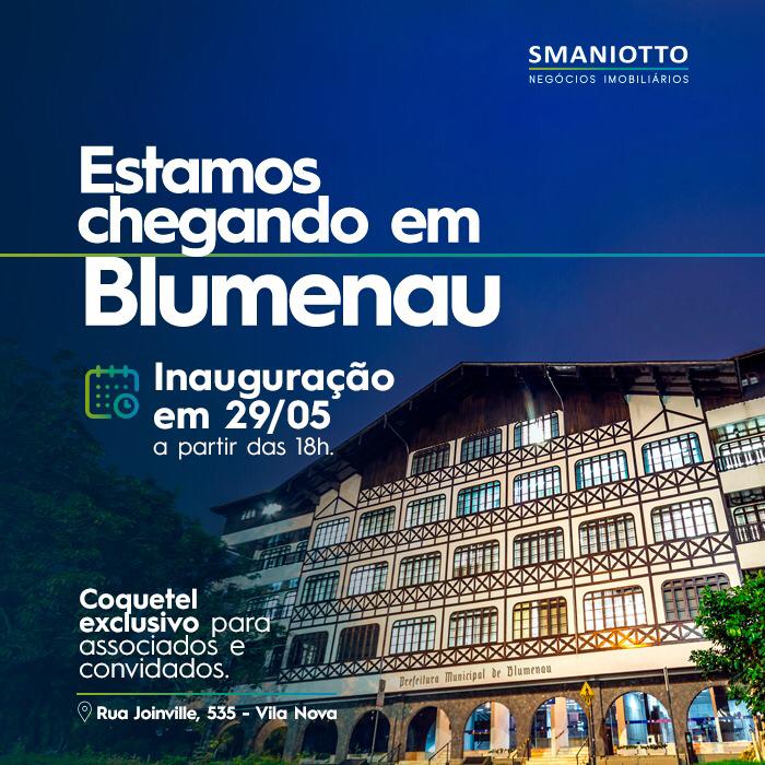 Nova sede da Smaniotto Imóveis em Blumenau tem data para inauguração Nova sede da Smaniotto Imóveis em Blumenau tem data para inauguração