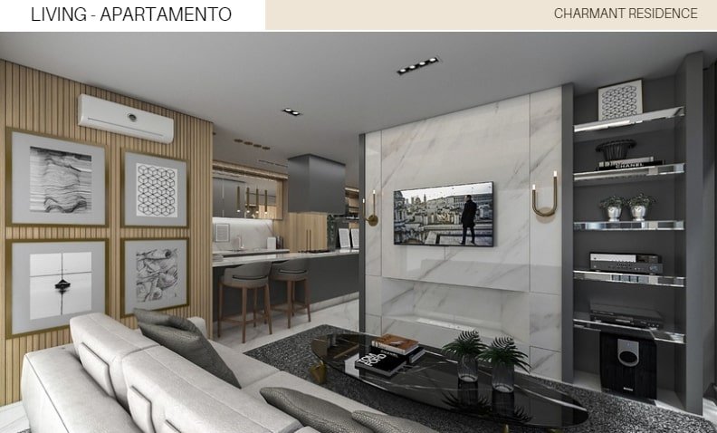 Apartamento Lançamento Próximo ao Mar em Centro - Balneário Camboriú - Santa Catarina - Charmant Residence em Balneário Camboriú 