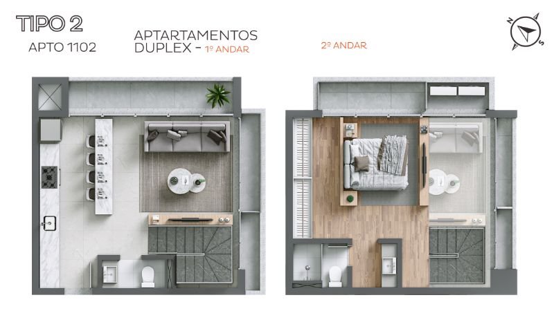 Apartamento Lançamento em Centro - Blumenau - Santa Catarina - SPOT 148 EM BLUMENAUS