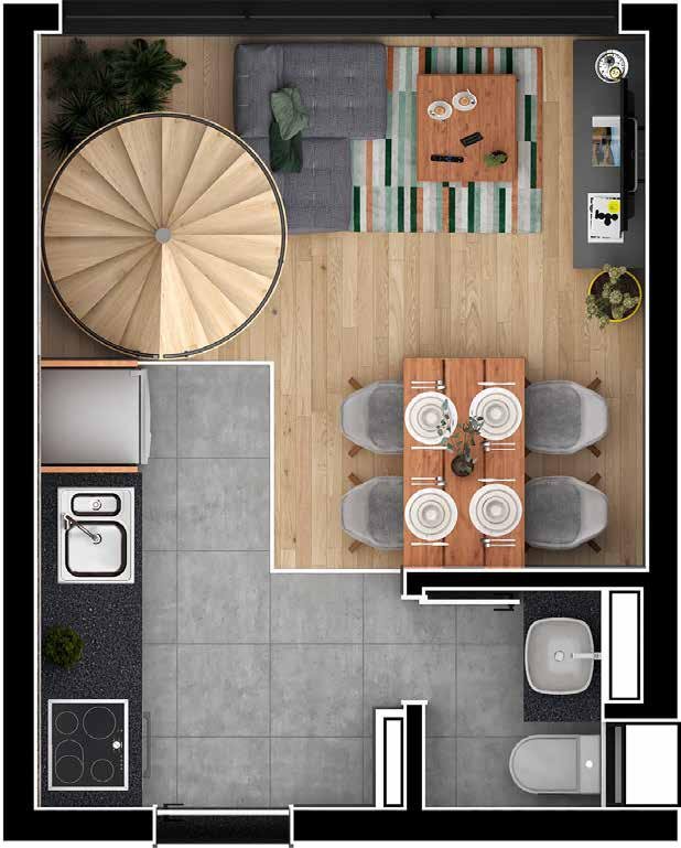 Loft/Flat/Studio Pré Lançamento em Água Verde - Curitiba - Paraná - KEEP URBAN HABITAT