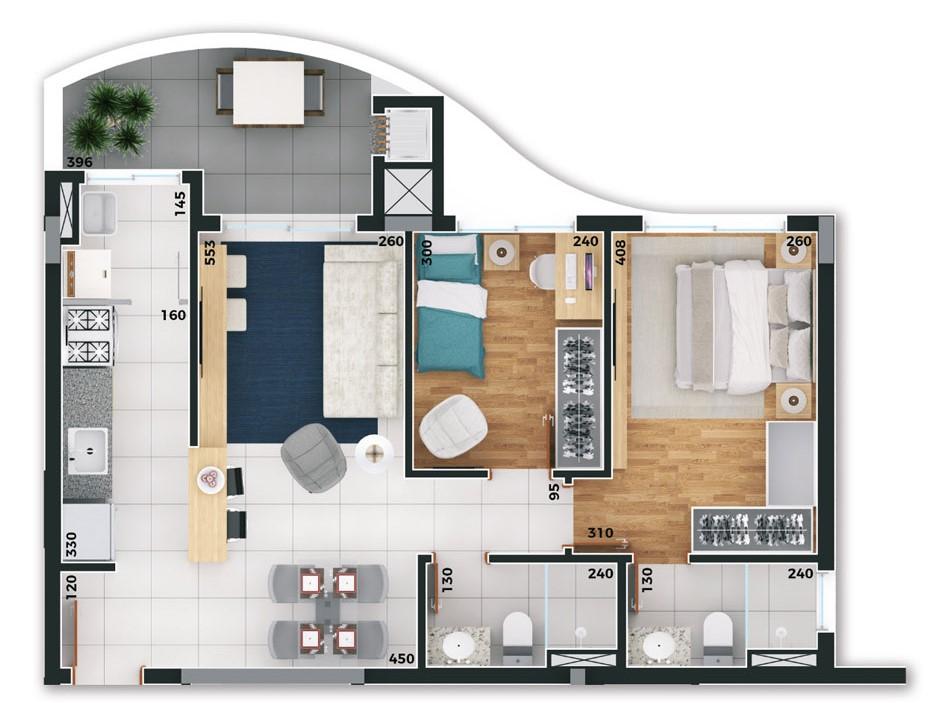 Apartamento Pré Lançamento em Mercês - Curitiba - Paraná - Central Plaza em Curitiba