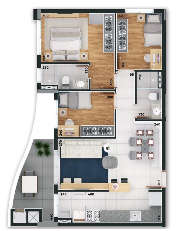 Apartamento Pré Lançamento em Mercês - Curitiba - Paraná - Central Plaza em Curitiba