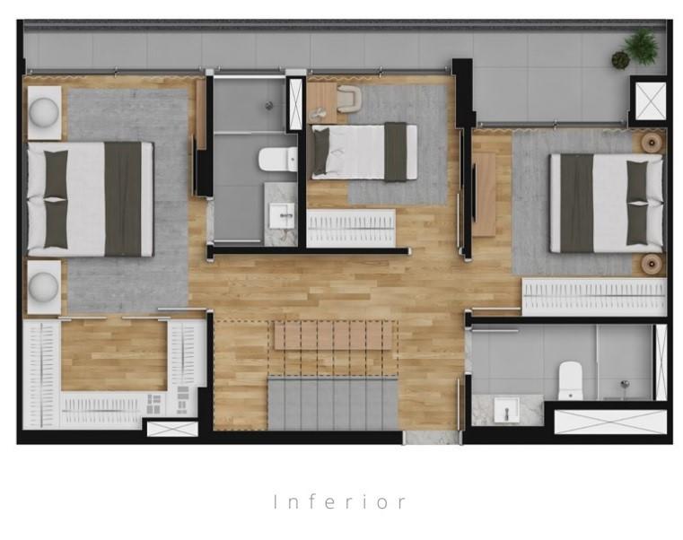 Apartamento à Venda em Alto da Rua XV - Curitiba - Paraná - Vaz Batel em Curitiba