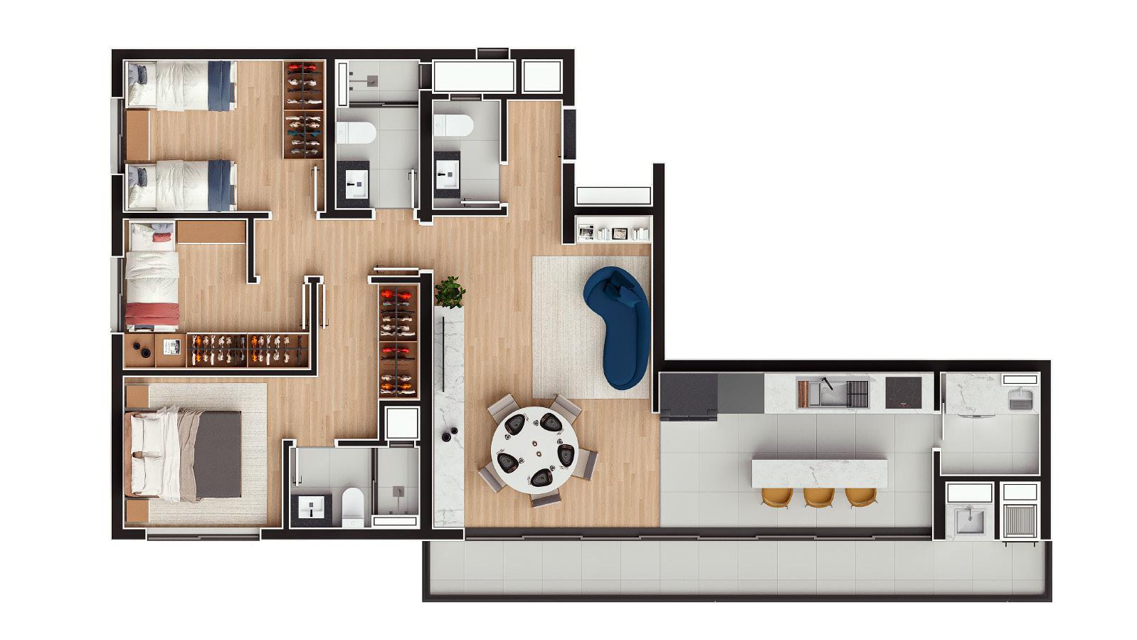 Apartamento à Venda em Cabral - Curitiba - Paraná - Fly Urban em Curitiba