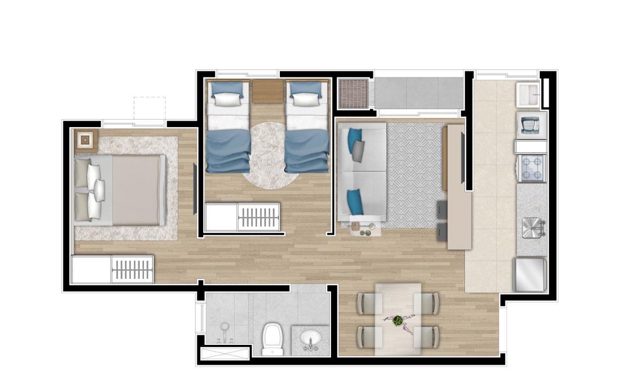 Apartamento à Venda em Cidade Industrial - Curitiba - Paraná - Sou Ecoville em Curitiba