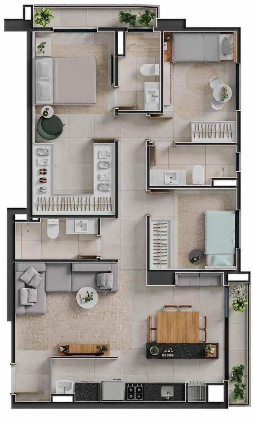 Apartamento à Venda em Setor Marista - Goiânia - Goiás - Atoll Residências em Goiânia