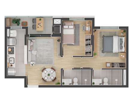 Apartamento à Venda em Portão - Curitiba - Paraná - Door 7710 em Curitiba