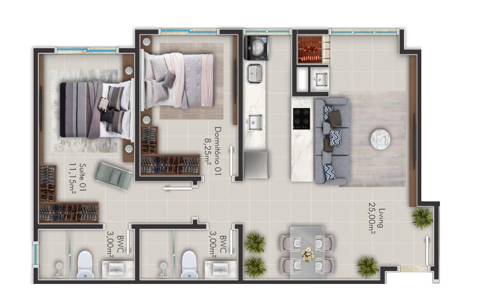 Apartamento à Venda em Morretes - Itapema - Santa Catarina - Place DLondres em Itapema