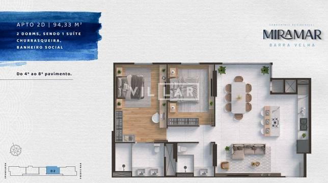 Apartamento à Venda Frente Mar em Centro - Barra Velha - Santa Catarina - MIRAMAR BARRA VELHA