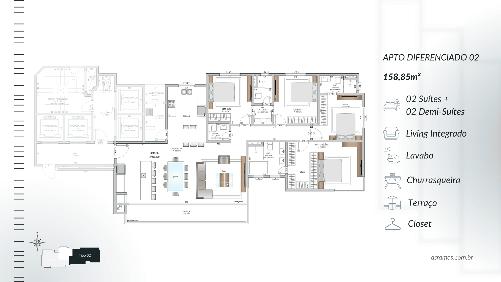 Apartamento à Venda em Centro - Balneário Camboriú - Santa Catarina - Maison Selenitá em Balneário Camboriú